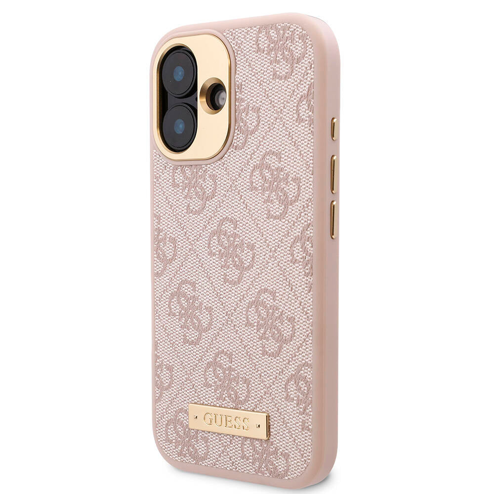 Guess iPhone 16 Orjinal Lisanslı Magsafe Şarj Özellikli PU 4G Desenli Metal Plaka Klasik Logolu Telefon Kılıfı - 2 Guess iPhone 16 Orjinal Lisanslı Magsafe Şarj Özellikli PU 4G Desenli Metal Plaka Klasik Logolu Telefon Kılıfı - 2